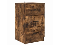 Maison Exclusive - Armario De Noche Con Cajón Roble Ahumado 38 X 38 X 66 Cm