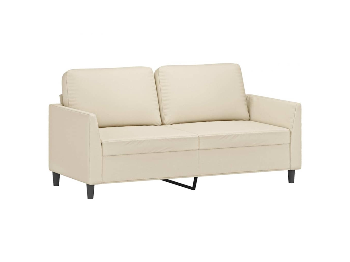 Maison Exclusive - Sofá De 2 Plazas De Cuero Sintético Color Crema 140 Cm