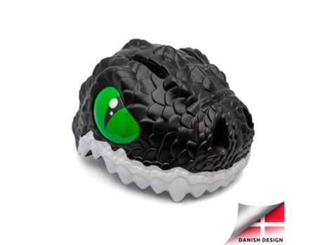 Casco de bicicleta para niños Dragon Negro CRAZY SAFETY Homologado EN 1078