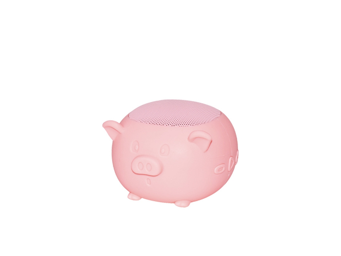 Altavoz Bluetooth Con Forma De Cerdo, Rosa