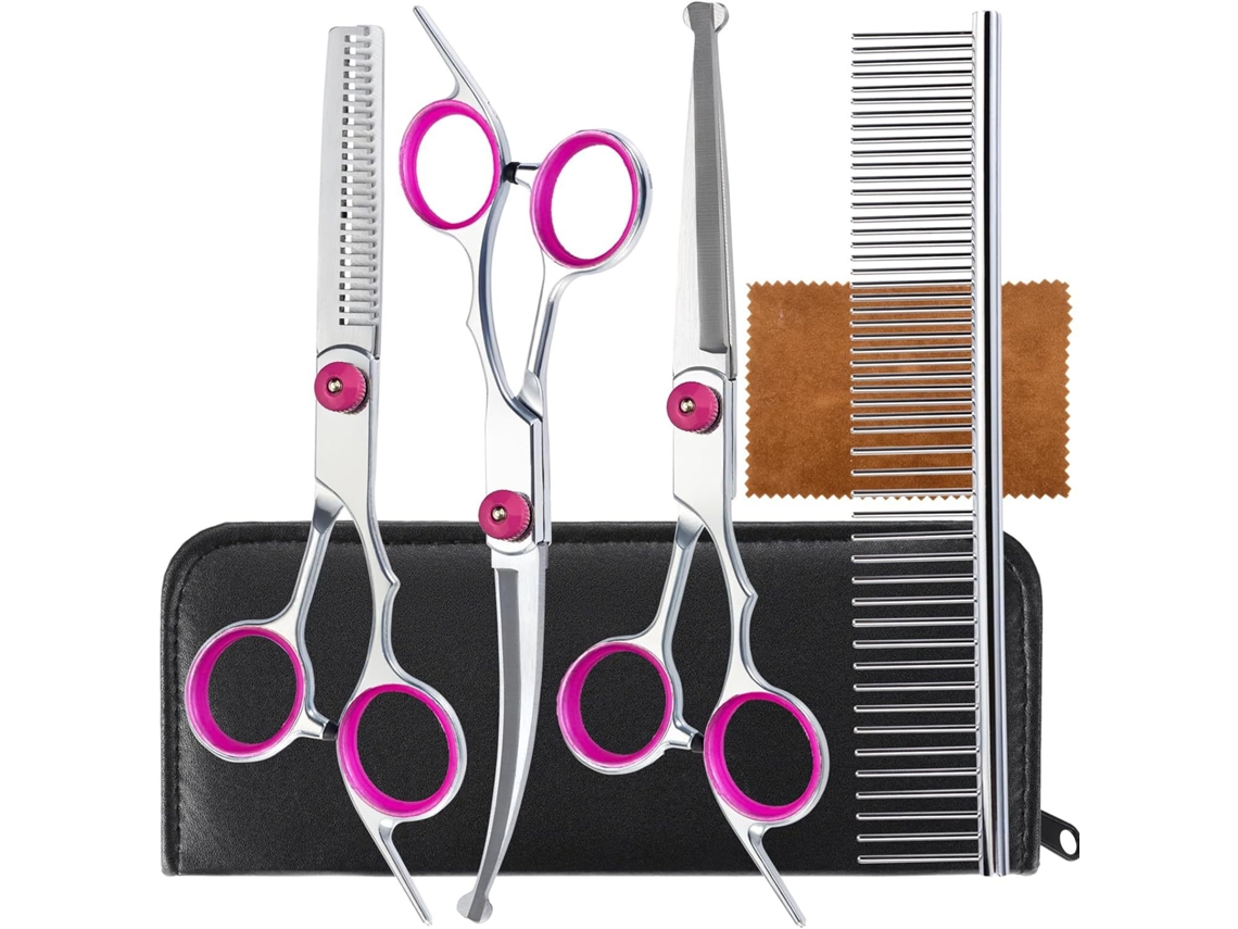 Kit de 4 tijeras para cortar el pelo de mascotas - Digitallab