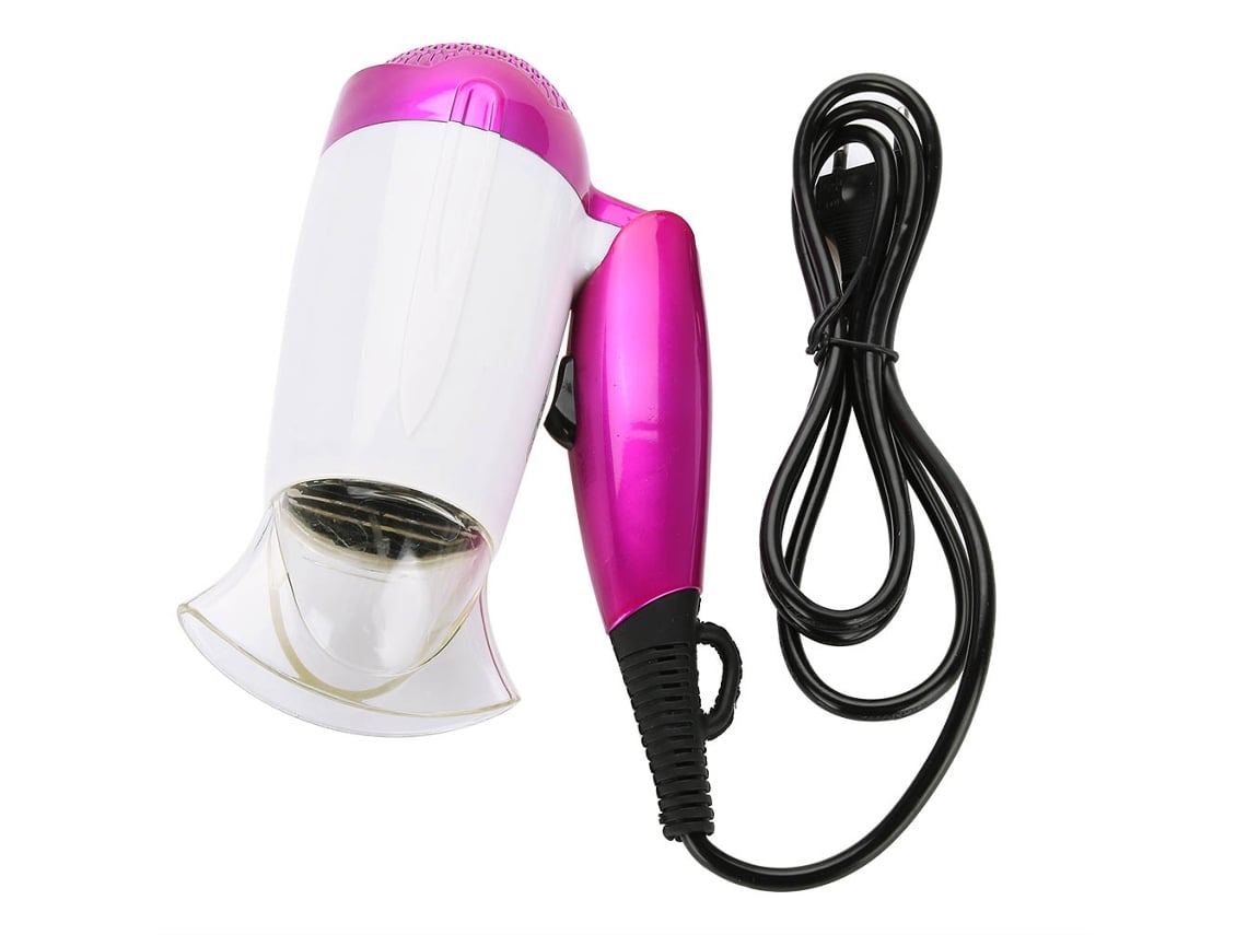 Secador de cabelo elétrico portátil mini dobrável 2026 para viagens e uso doméstico.