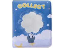 Álbum de fotos de PVC con diseño de panda, 36 piezas, diseño moderno, adorable, resistente a desgarros, conserva tus recuerdos en cualquier momento, azul, GOKOCO