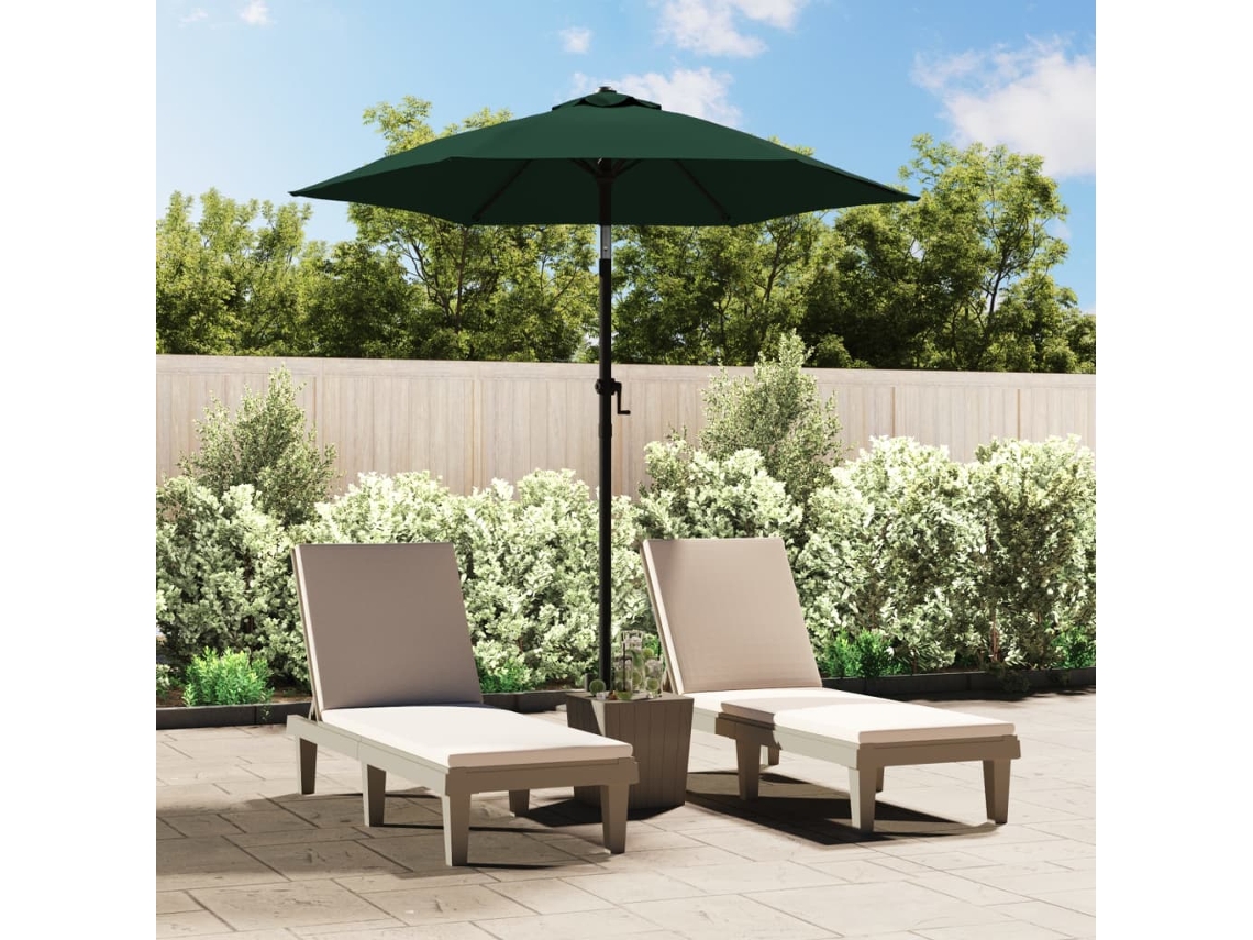 Paraguas 200x224 cm Aluminio Verde Wsd779980 Lovely Home