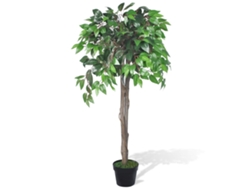 Palmier artificiel plastique avec maceta 110 cm vert dec021892