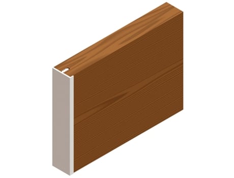 Perfil Aluminio Hanoi para Canto 3,20M Blanco Ral9016 Blanco Mate TRENTADUE