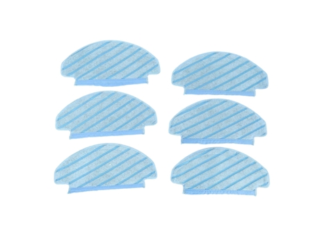 6 lenços de limpeza para ecovacs deebot ozmo t8 peças panos de limpeza