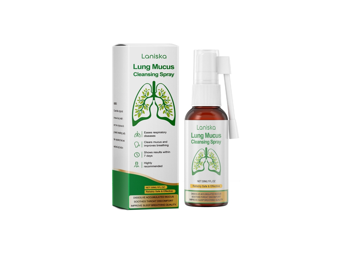 Espray eficaz para la limpieza de la mucosa pulmonar