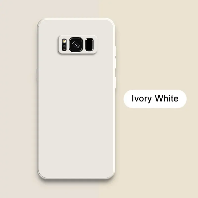 (samsung A51 4g, Blanco Roto) Funda De Silicona Líquida Para Teléfono Samsung, Cubierta Trasera Suave Y A Prueba De Golpes.