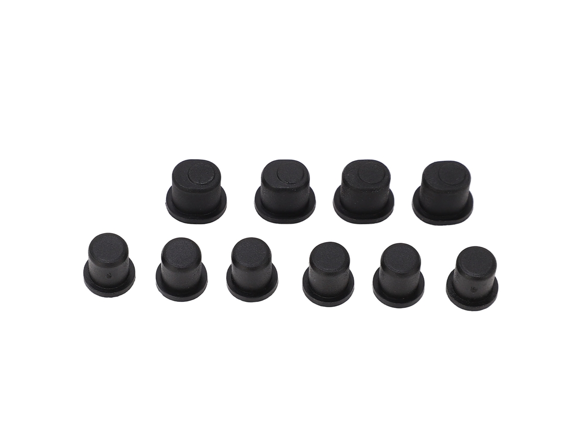 Ymsl 10pcs Ajustador De Buje Rc Plástico Negro Resistente Al Desgaste Ligero Para Zd Racing 1/7 Mx 07 Hxl