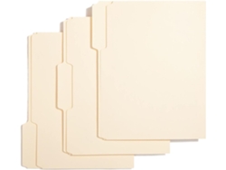 Con 100 carpetas, con pestañas cortadas a 1/3, base lisa para escribir, ideal para organizar. Gokoco