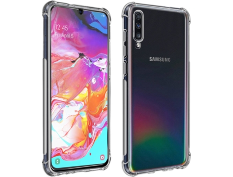 Carcasa y Protector de Cristal Templado Samsung Galaxy A70 AVIZAR PACK-PREMS-A70 Negro