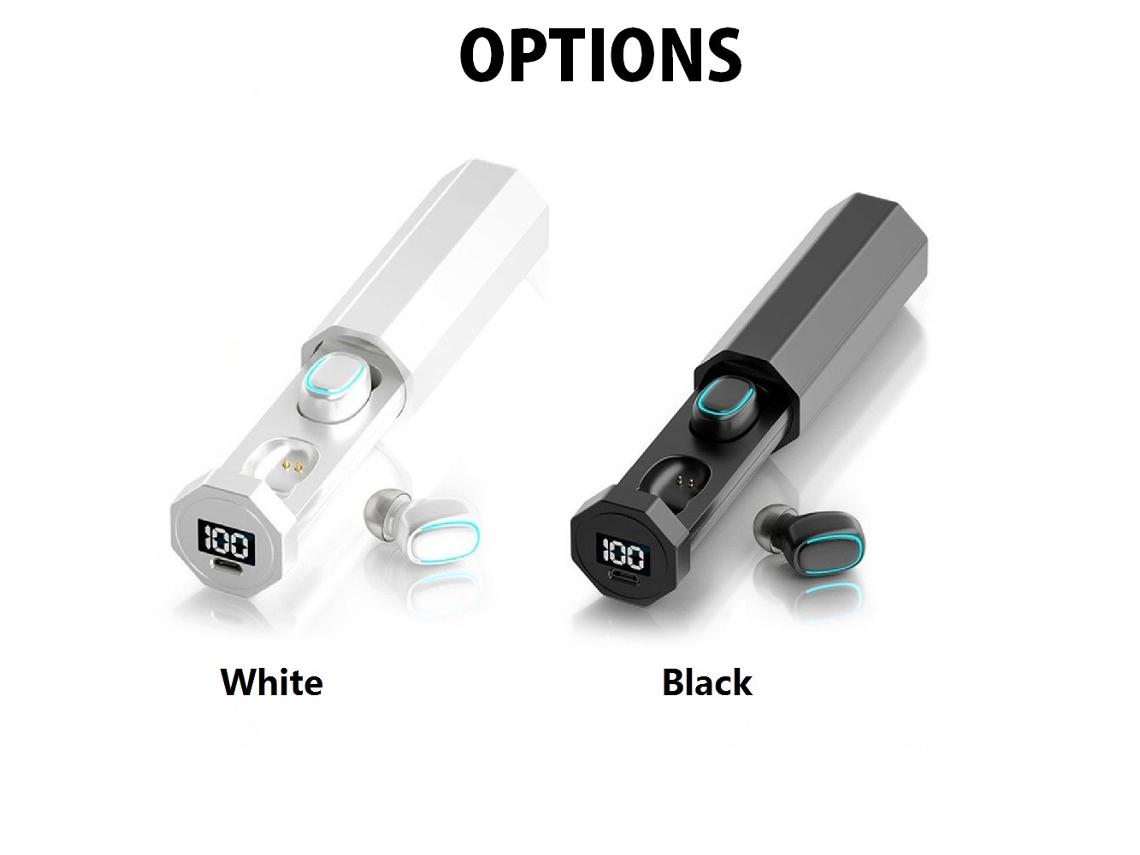 Auriculares Inalámbricos Verdaderos Con Micrófono, Control Táctil, Resistentes Al Agua Y Estuche De Carga.