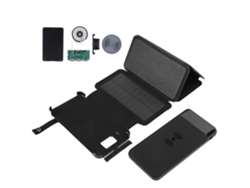 Funda para batería externa EOOCOO (carga solar, carga inalámbrica)