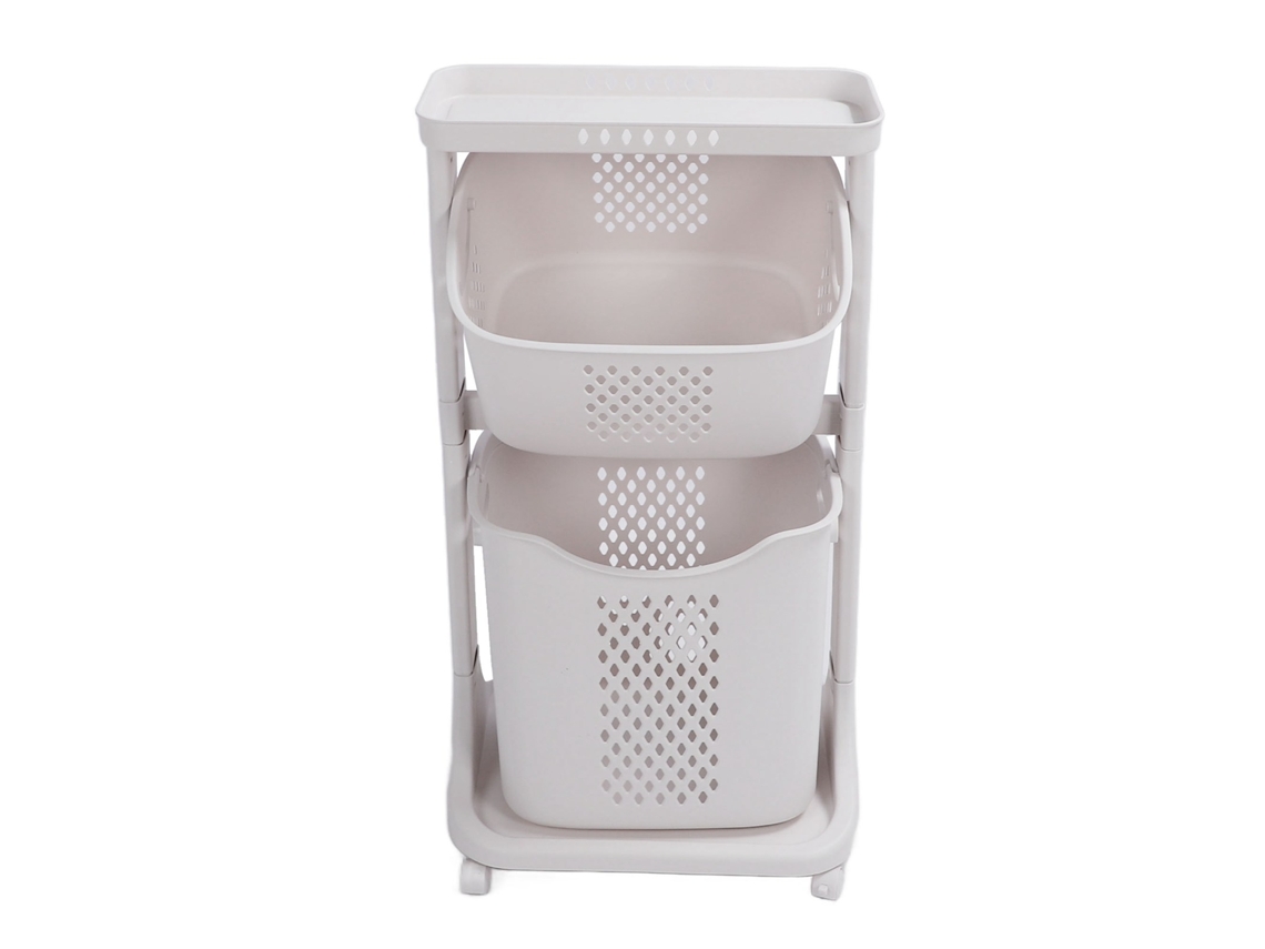Estante de cocina multifuncional para el hogar, gran tamaño, PP, baño, estante de almacenamiento simple para sala de estar, 2 capas