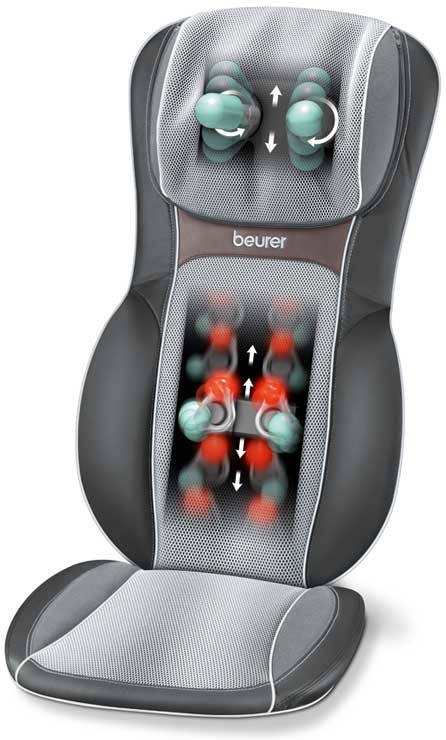 Beurer Mg295 Funda de masaje shiatsu en 3d para asiento color negro 295