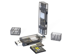 Lector de tarjetas USB/Tipo C a SD/TF