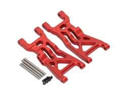 2 Brazos De Suspensión Inferiores Delanteros De Aluminio Para Coche De Carreras Losi 1/10 22s 2wd Sin Preparación, Color Rojo.