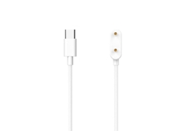 Cabo De Carregamento Magnético Usb-c Branco, Compatível Com Smartwatches, Seguro De Uso.