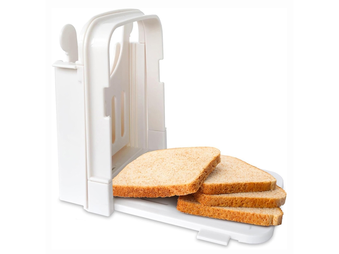 Rebanadora de pan casera multifuncional con guía de corte plegable para sándwiches y tostadas (Otros)