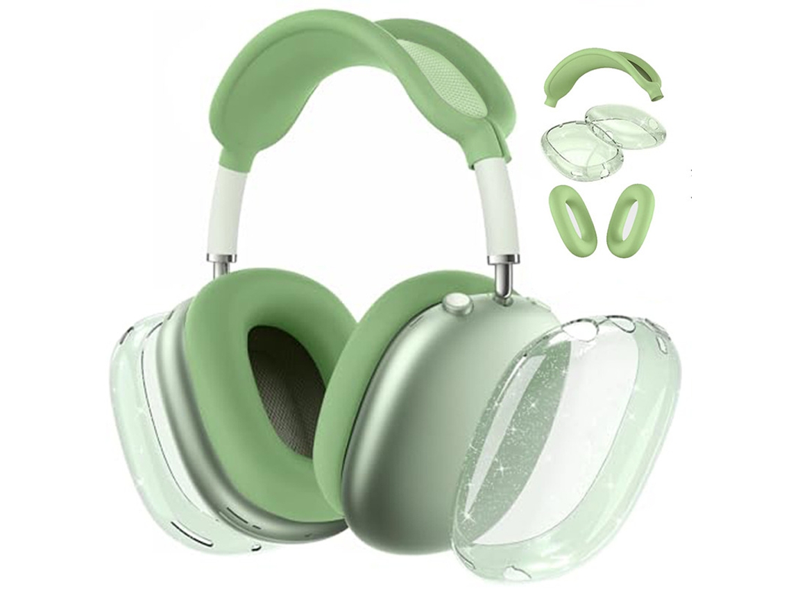 Funda Protectora Para Airpods Max, Tpu Y Silicona Transparente Y Suave, Resistente A Los Arañazos (verde) Czhhmart