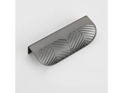 2 tiradores de latón para muebles con tornillos (grandes, grises)