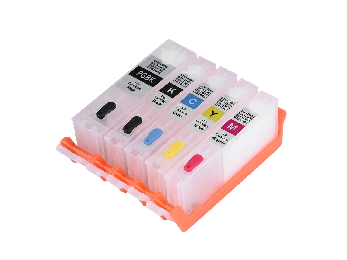 Cartucho de tinta recargable PGI-850/CLI-851 para Canon Pixma MG6380/MG5480