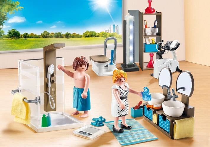 PLAYMOBIL City Life: Baño 9268 (Edad Mínima: 4 - 60 Piezas)