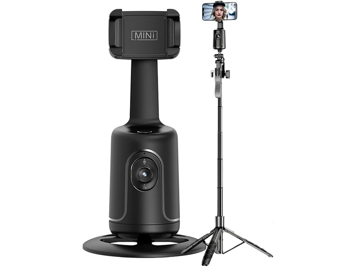 Trípode Para Smartphone Con Reconocimiento Facial Por Ia, Rotación De 360° Y Seguimiento Automático.