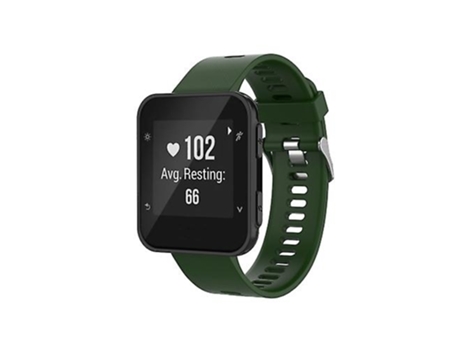Correa para reloj Garmin Foreathlete 35j / Forerunner 35j de silicona verde militar VENISYMLIS