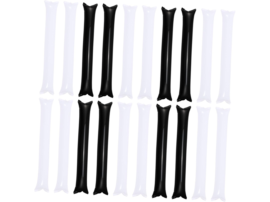 24 Palitos Inflables Para Fiestas, Palitos Largos De Ánimo, Blancos