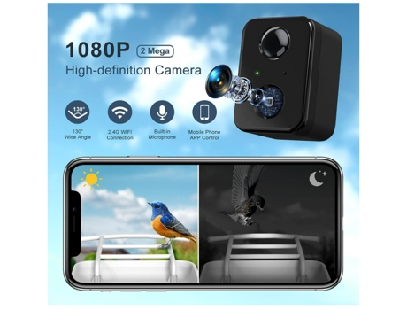 Cámara inteligente para comedero de pájaros, cámara HD 1080P, captura automática de vídeos de aves y panel solar, identificación de especies de ave...