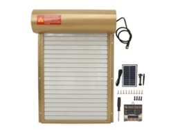 Puerta automática para gallinero, abridor de puerta automático con energía solar y temporizador para seguridad de gallinas.