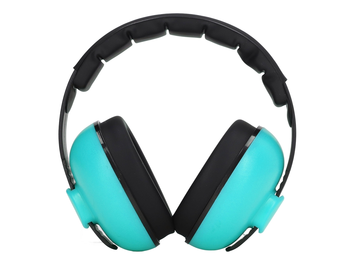 Auriculares portátiles con cancelación de ruido NRR 31dB para protección auditiva, color verde menta.