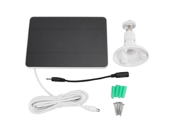 Panel Solar Para Cámara De Seguridad Exterior Con Soporte, Cargador Solar Para Timbre De Video Y Cámaras