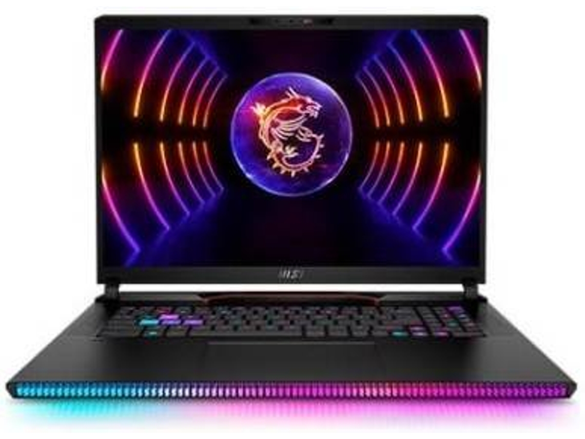 Portátil MSI RAIDER GE78HX 13VI-419ES Core Negro (17'' - I9-13980HX - RAM: 32 GB - 1 TB SSD - RTX4090)