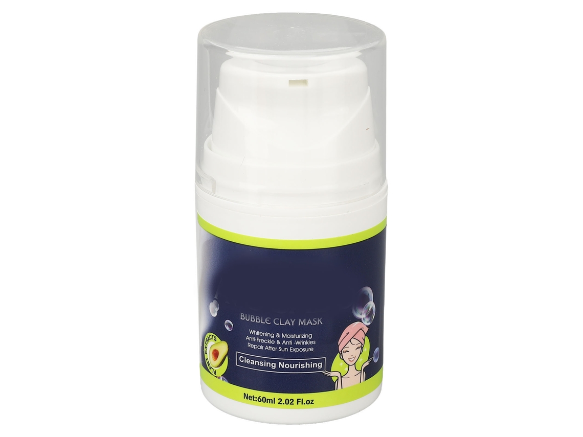 Máscara De Arcilla Burbuja De Aguacate 60ml: Hidratante, Humectante Y Limpieza Profunda De Pores