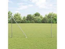 Postes para cerca con punta (7 unidades, Ø32 mm, 170 cm, acero galvanizado, WSD343264, Lovely Home)