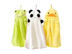 Adorable Juego De Toallas De Mano De 3 Piezas Con Personajes De Dibujos Animados, Toallas De Cocina Y Baño Con Presilla Para Colgar.