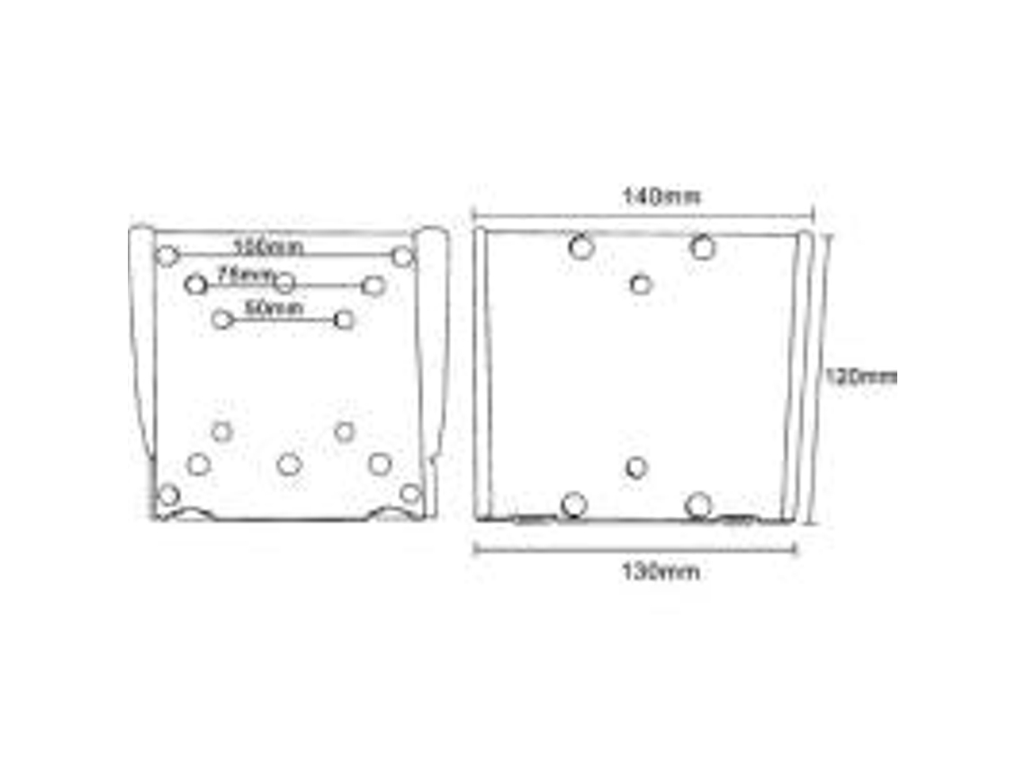 Kit de montaje para televisores LCD/plasma Negro Tamaño de pantalla 33 61cm (13 61,00 En línea (montaje en pared)