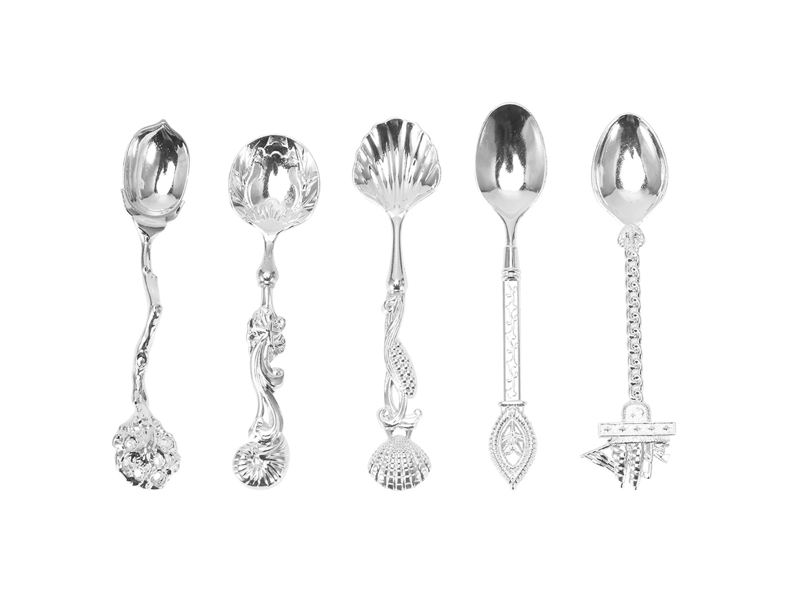 Mini cucharas de cobre real de estilo vintage
