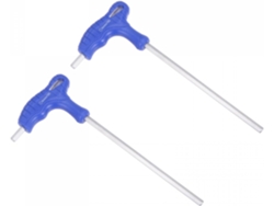 Llave Hexagonal De Doble Extremo Con Mango En T De 6 Mm, Métrica, De Acero Cr-v, 2 Piezas