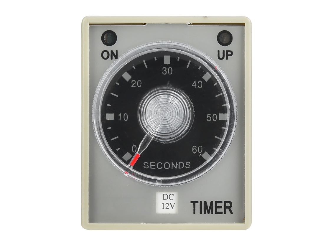 Relé De Tiempo Eléctrico 8 Pines Retardo De Liberación 60s Montaje Rail Din 12v Cc