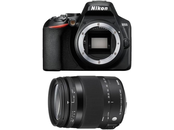 Kit Cámara Réflex NIKON D3500 + Sigma 18-200 OS HSM