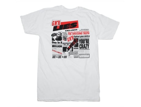 Camiseta ROCKINSTONE Guns N' Roses Camiseta ROCKINSTONE Guns n Roses Lies (XL)