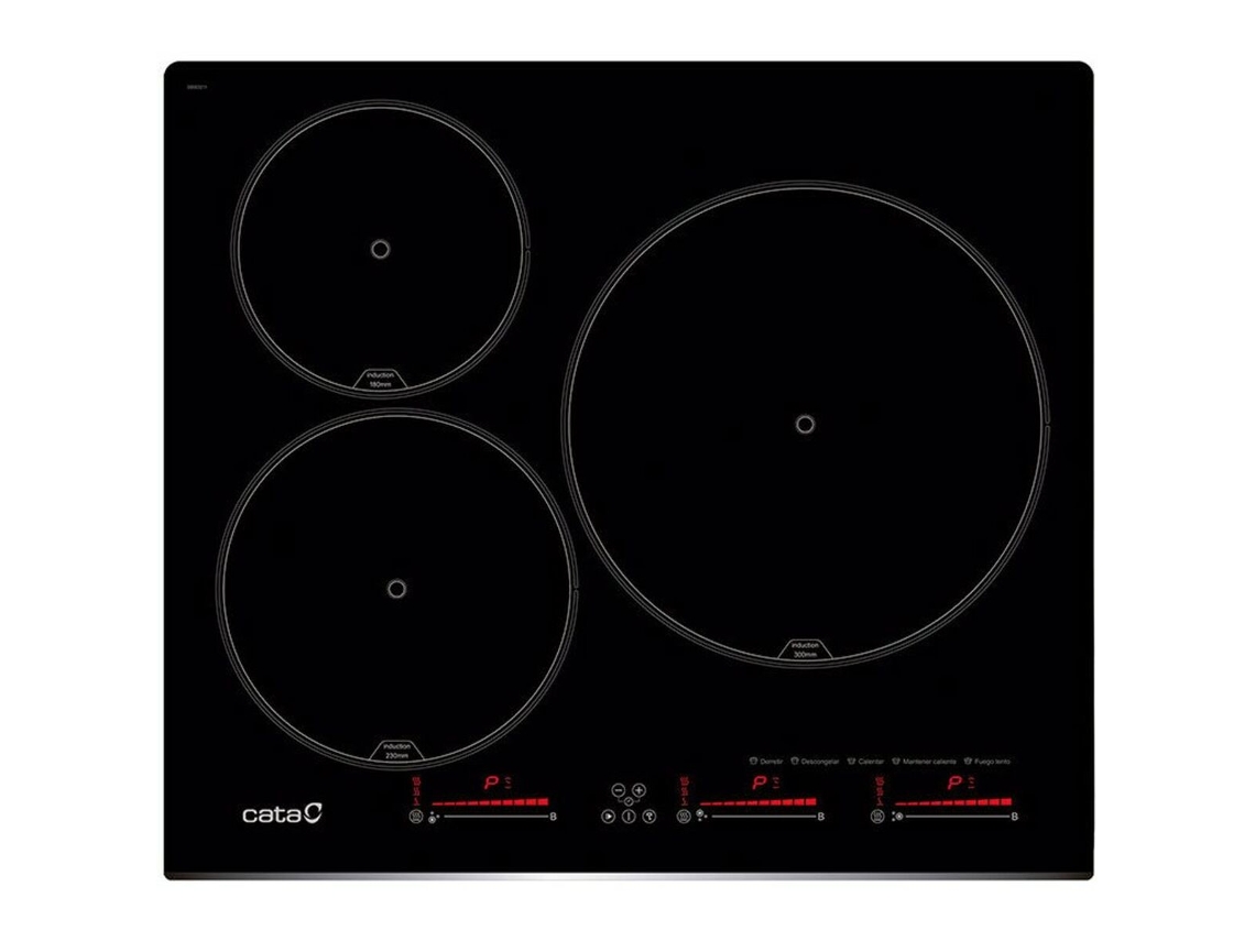 Placa de Inducción CATA INSB6003E2BK (60 cm - 3 - 7100 W)