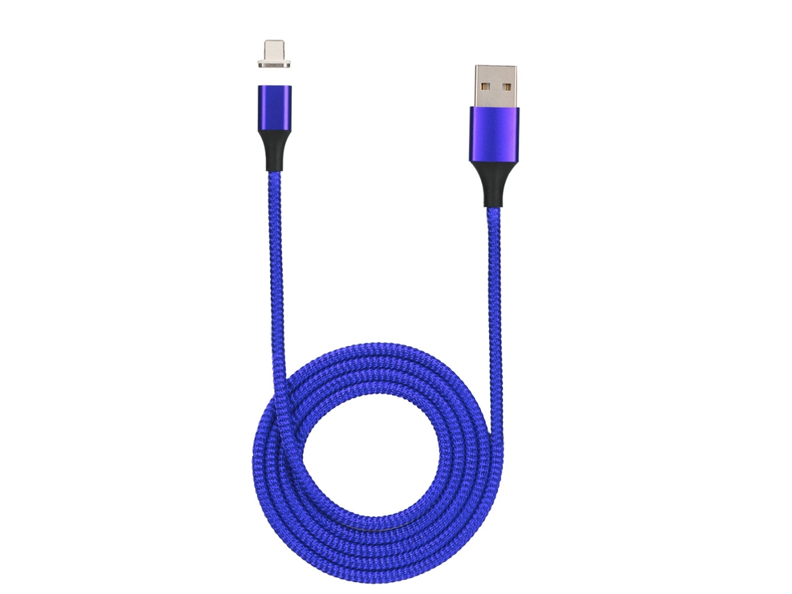 Cable De Datos Apple (carga Rápida Magnética 3a, Nylon Trenzado Con Luz Indicadora De Carga)
