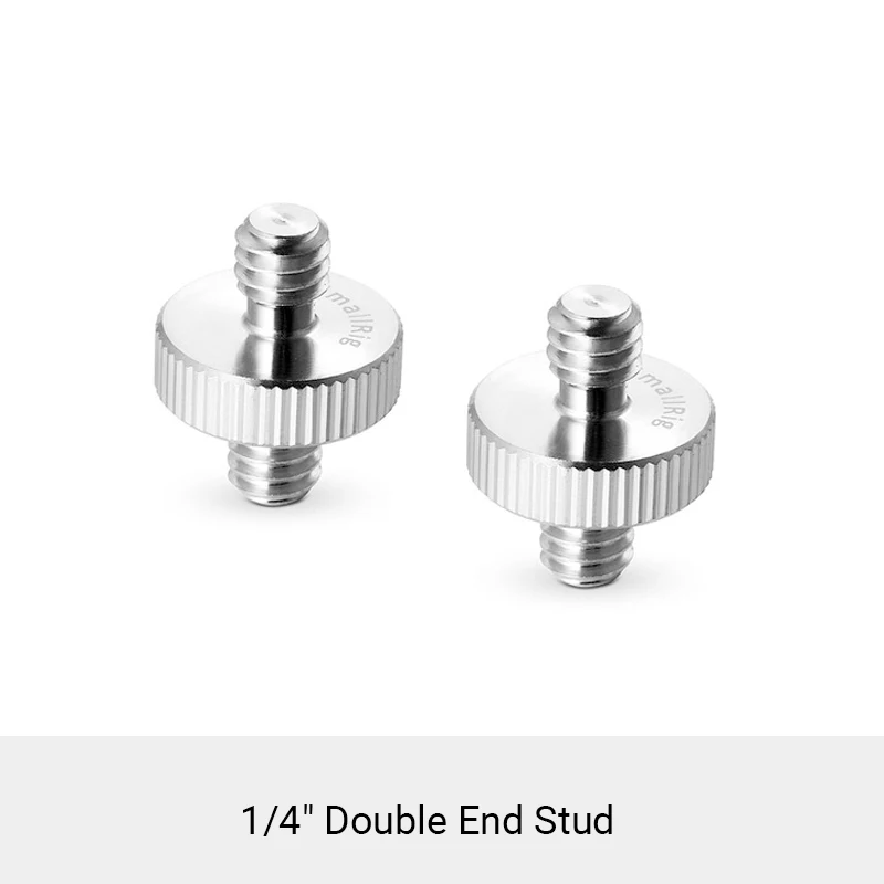 2 adaptadores de rosca macho a macho de 1/4" para soporte de cámara, modelo 0828