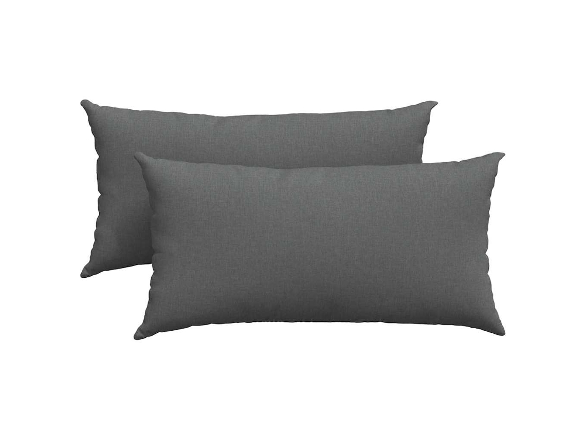 Cojines para sofá, 2 unidades, cojín grande para sofá, gris oscuro, 80x40cm HARLANV1