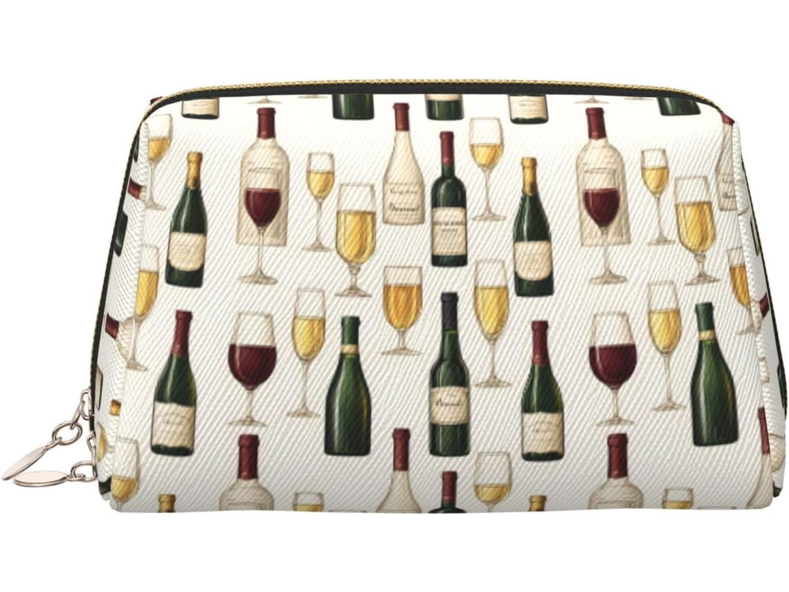 Neceser De Viaje Cuero Organizador Para Mujer Diseño Estampado Vacaciones